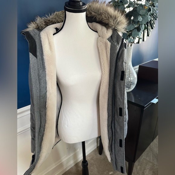 Abercrombie Kids Parka with Faux Fur Hood, Boys’ Size 15/16 - Picture 2 of 4